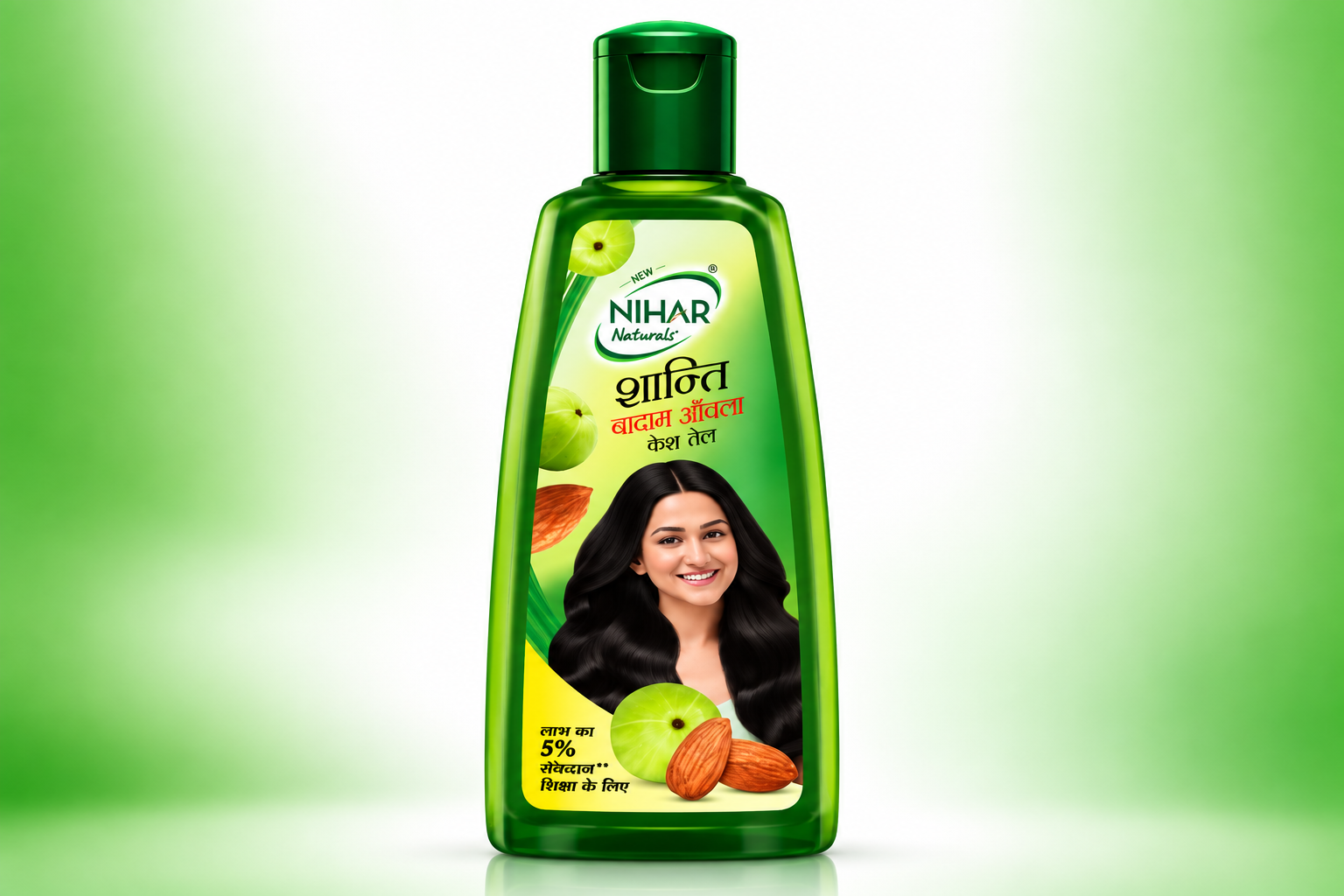 زيت نيهار  باللوز والأملا للشعر Nihar 300ml